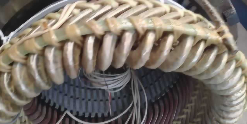 Why does another dip bake improve the temperature rise motor performance?