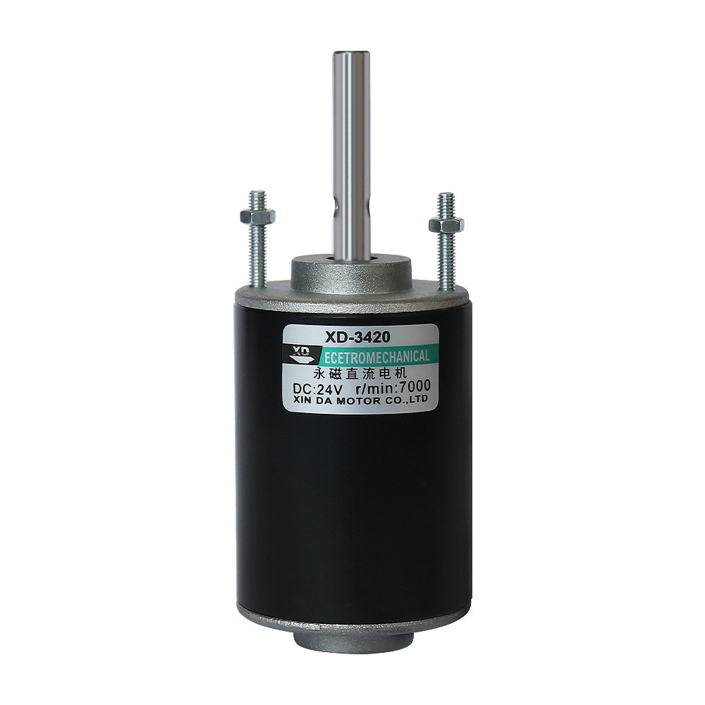 3420 extended shaft 24V DC reduction motor 30W small low-speed motor 12V small reduction motor