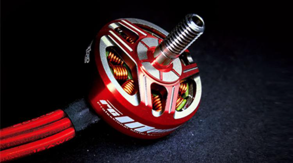 What is the driving force of the brushless motor?
