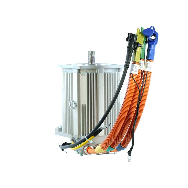 How is the axial force of a three-phase AC motor formed?