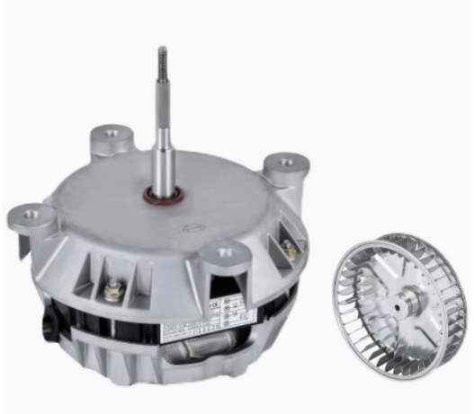 Under what circumstances should a tapered shaft extension be selected for a motor?