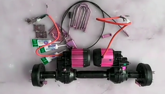Intelligent tracked vehicle DCAC permanent magnet brushless motor four wheel drive differential kit