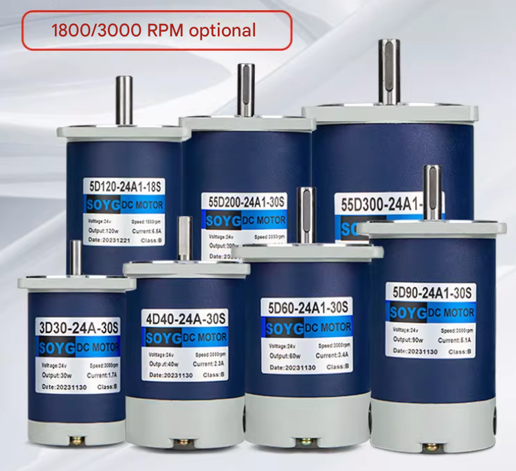 30W-300W PMDC motors