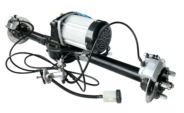 Electric tricycle disc brake rear axle assembly universal four wheel go kart conversion kits